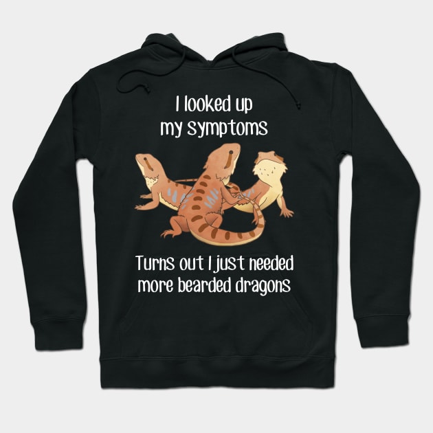 Need More Bearded Dragons Lizards Reptiles Hoodie by Psitta